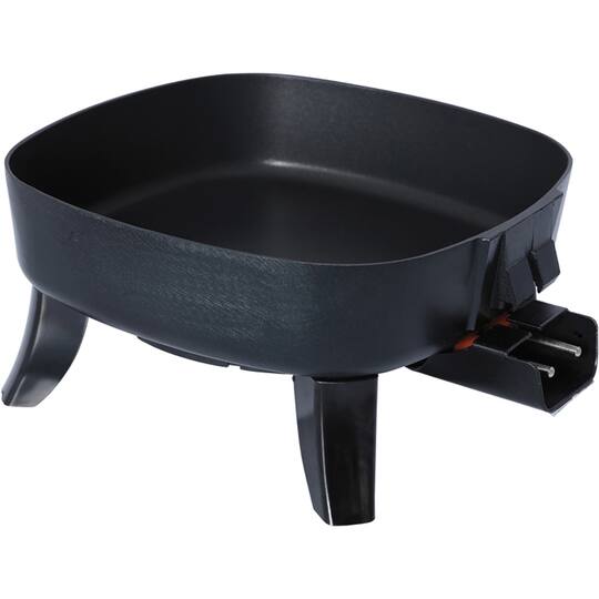 Brentwood 6" Black Nonstick Electric Skillet with Glass Lid
